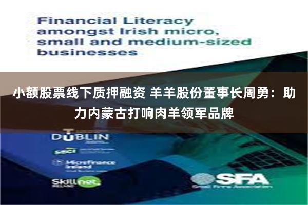 小额股票线下质押融资 羊羊股份董事长周勇：助力内蒙古打响肉羊领军品牌