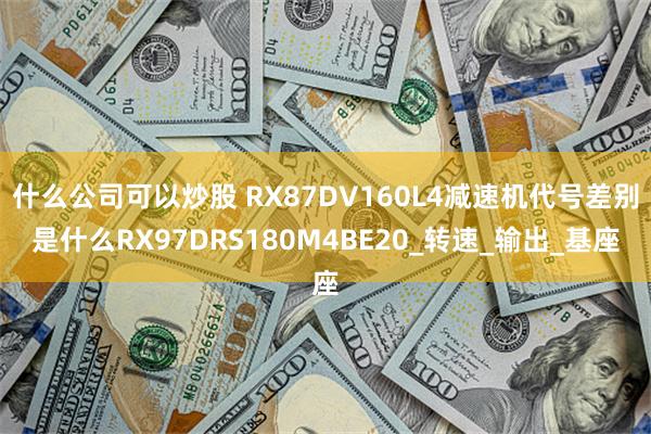 什么公司可以炒股 RX87DV160L4减速机代号差别是什么RX97DRS180M4BE20_转速_输出_基座