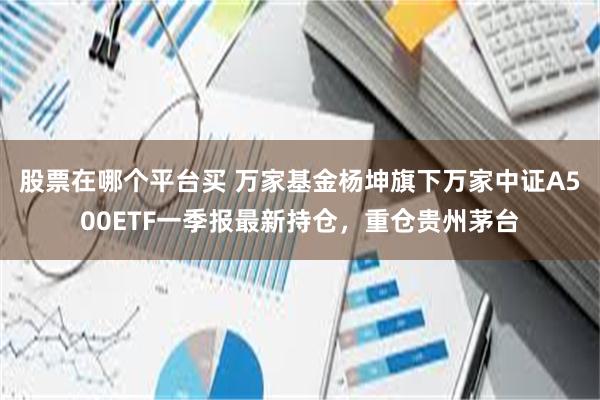 股票在哪个平台买 万家基金杨坤旗下万家中证A500ETF一季报最新持仓，重仓贵州茅台