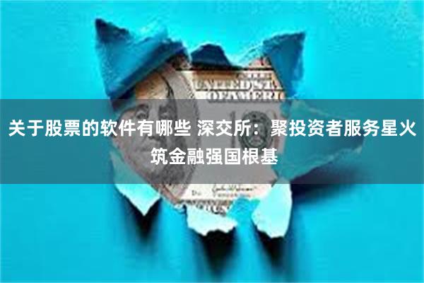 关于股票的软件有哪些 深交所：聚投资者服务星火 筑金融强国根基