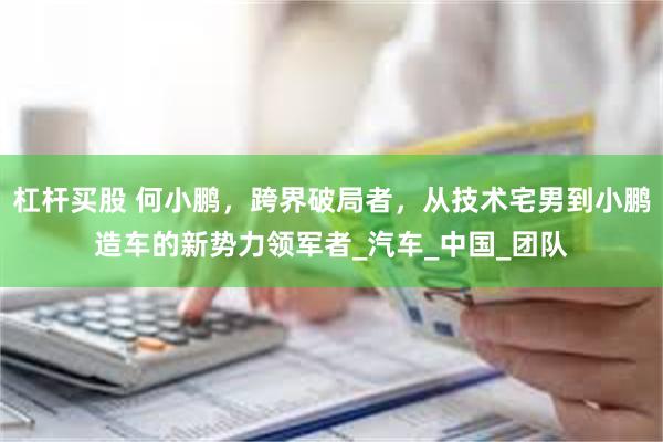 杠杆买股 何小鹏，跨界破局者，从技术宅男到小鹏造车的新势力领军者_汽车_中国_团队