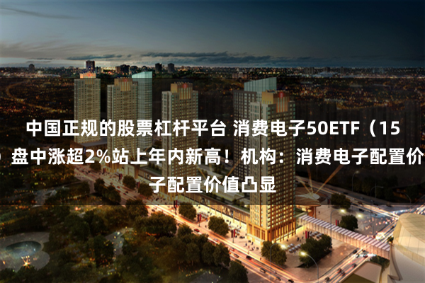 中国正规的股票杠杆平台 消费电子50ETF（159779）盘中涨超2%站上年内新高！机构：消费电子配置价值凸显